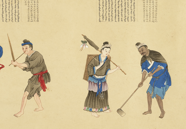 Foreign Envoy with Tribute Bearers-China Archive